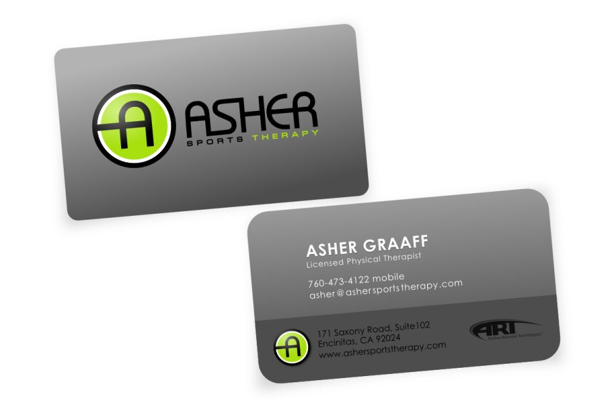 physical therapy business card